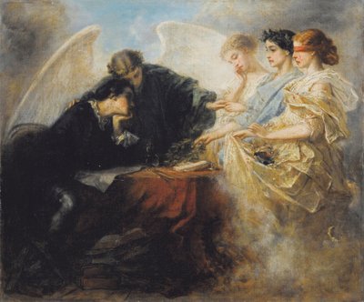 Giovane uomo al bivio, 1856 da Charles Edouard de Beaumont