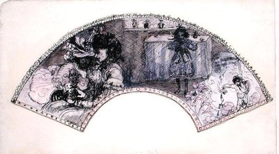 Design del ventaglio (Le Boudoir) da Charles Edward Conder