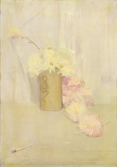 Fumo e fiori di crisantemo da Charles Edward Conder