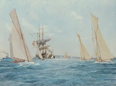Gara di Yacht da Charles Edward Dixon