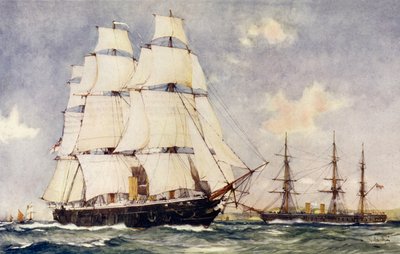 Le prime due corazzate della Gran Bretagna da Charles Edward Dixon