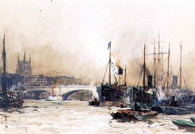 Al largo di Billingsgate da Charles Edward Dixon