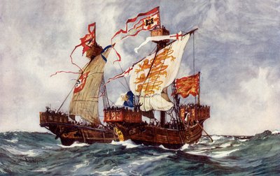 La prima battaglia della nostra prima regina, 1225 da Charles Edward Dixon