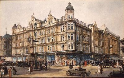 Il vecchio edificio, Bourne e Hollingsworth, Oxford Street da Charles Edward Dixon