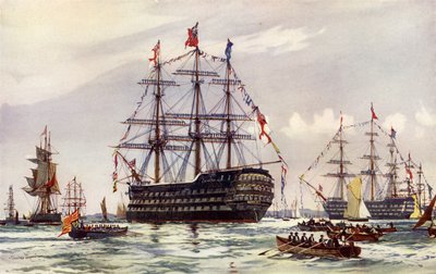 La Regina alla Rivista di Spithead del 1845 da Charles Edward Dixon