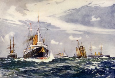 La squadra di addestramento a vapore, 1900 da Charles Edward Dixon