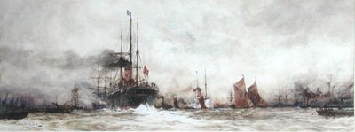 Il Tamigi a Blackwall Reach da Charles Edward Dixon