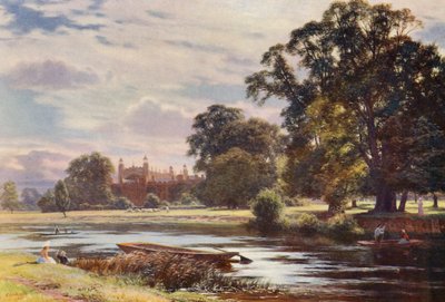 Vista Distante del Collegio di Eton da Charles Edward Johnson
