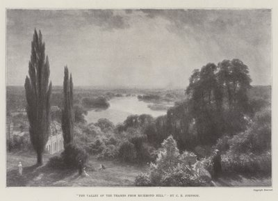 La valle del Tamigi da Richmond Hill da Charles Edward Johnson