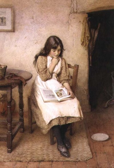 Una ragazza che legge da Charles Edward Wilson