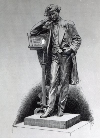 Hector Berlioz, dopo la statua di Alfred Lenoir in Square Vintimille, Parigi, 1886 da Charles Edward Wilson