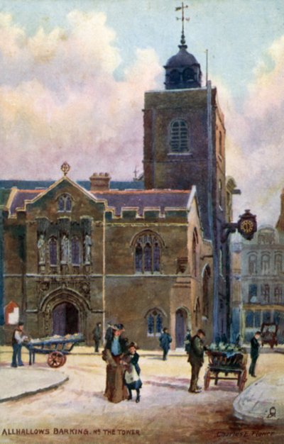 All-Hallows-by-the-Tower, Londra da Charles Edwin Flower