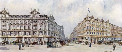D H Evans, Mercanti di seta del West End, 292-320 Oxford Street da Charles Edwin Flower