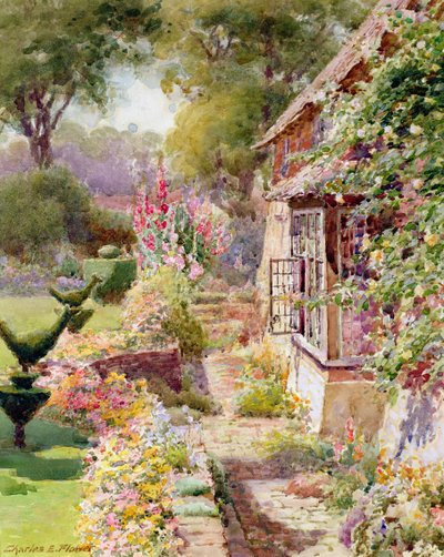 Giardino di Kings Manor a East Hendred, Oxon da Charles Edwin Flower