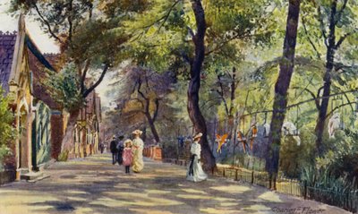 Zoo di Londra: Case dei pappagalli e degli elefanti da Charles Edwin Flower