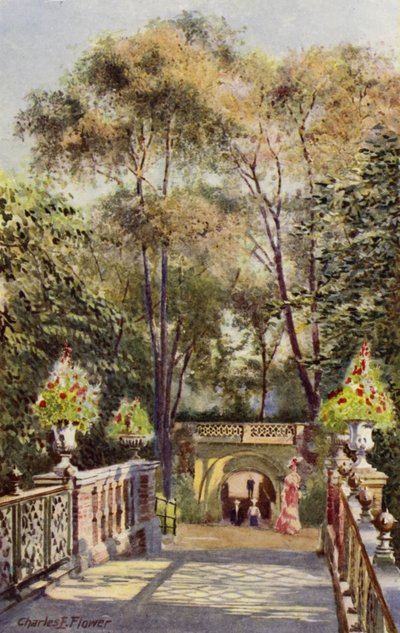 Zoo di Londra: Tunnel, dal Ponte del Canale da Charles Edwin Flower