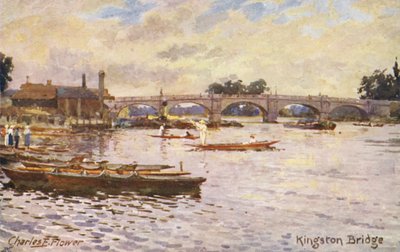Fiume Tamigi: Ponte di Kingston da Charles Edwin Flower