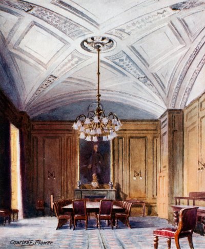 La Sala da Pranzo di Stato, No 10 Downing Street da Charles Edwin Flower