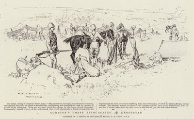 Il cavallo di Compton accampato a Kroonstad da Charles Edwin Fripp