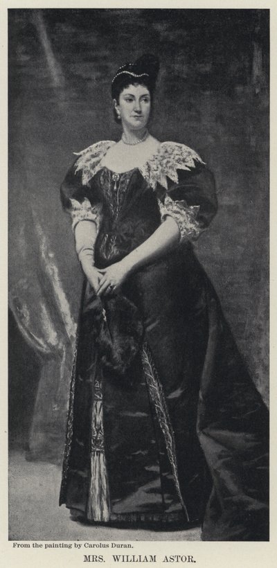 Mrs William Astor da Charles Emile Auguste Carolus Duran