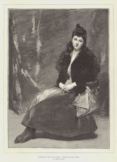 Ritratti al Salon di Parigi, Ritratto di Mia Figlia da Charles Emile Auguste Carolus Duran