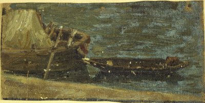 Barche ormeggiate, ca. 1870 da Charles Emile Cuisin