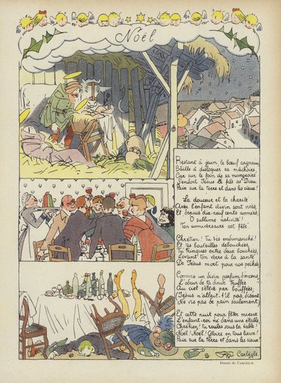 Natale. Illustrazione per Le Rire da Charles Emile Egli