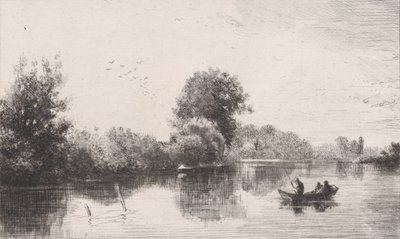 Bordi della Marna da Charles Emile Jacque