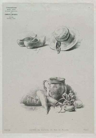 Corso di disegno: No. 4 - Natura morta da Charles Emile Jacque