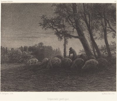 Crepuscolo poetico da Charles Emile Jacque