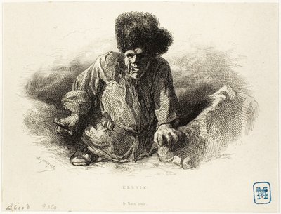 Elshie, il nano nero da Charles Emile Jacque