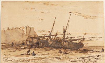 Étretat da Charles Emile Jacque