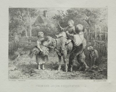 Prima Lezione di Equitazione da Charles Emile Jacque