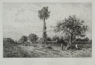 Paesaggio da Charles Emile Jacque