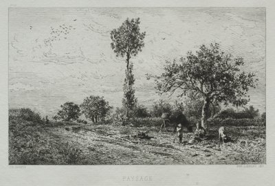 Paesaggio da Charles Emile Jacque