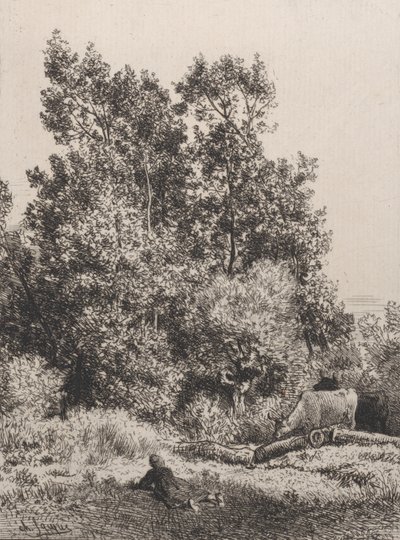 Paesaggio, 1864 da Charles Emile Jacque