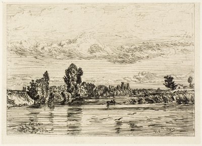 Paesaggio Vicino ad Asnières da Charles Emile Jacque