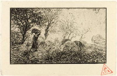 Paesaggio e animali da Charles Emile Jacque