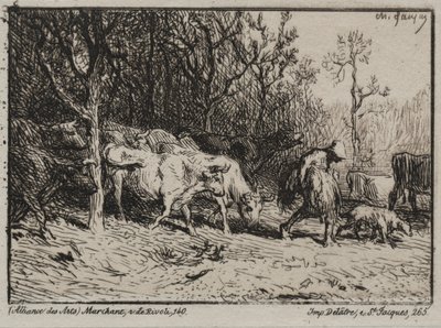 Le Vacheur da Charles Emile Jacque