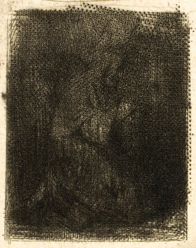 Monaco in preghiera da Charles Emile Jacque
