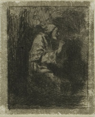 Monaco in Preghiera da Charles Emile Jacque