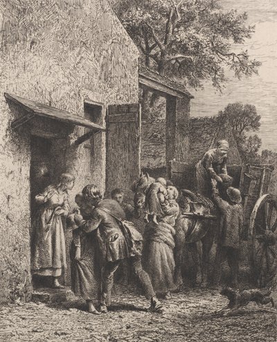 Mattina di Capodanno da Charles Emile Jacque