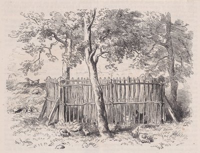 Parco per allievi, da Magasin Pittoresque da Charles Emile Jacque