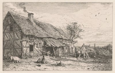Casa contadina da Charles Emile Jacque