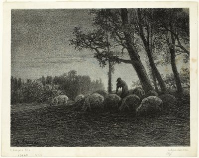 Crepuscolo poetico da Charles Emile Jacque
