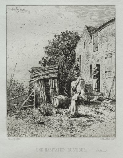 Casa rustica da Charles Emile Jacque