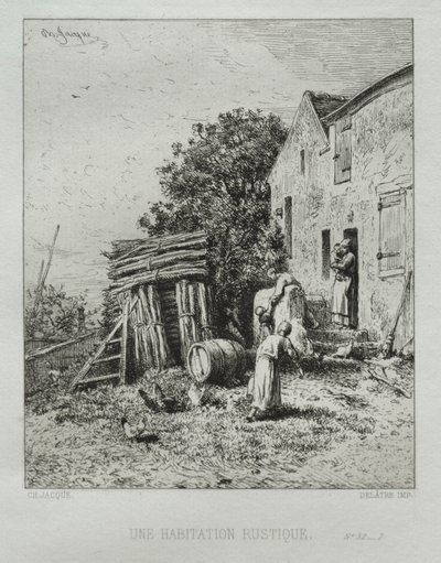 Casa rustica da Charles Emile Jacque