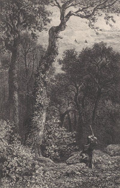 Caccia a un beccaccino, 1864 da Charles Emile Jacque