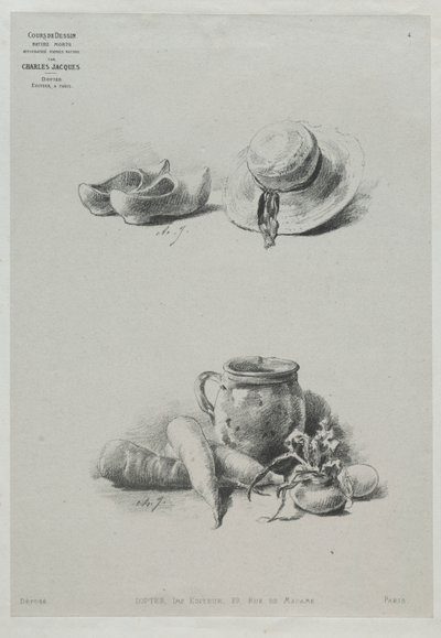 Natura morta da Charles Emile Jacque