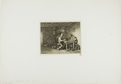 I giocatori di carte da Charles Emile Jacque